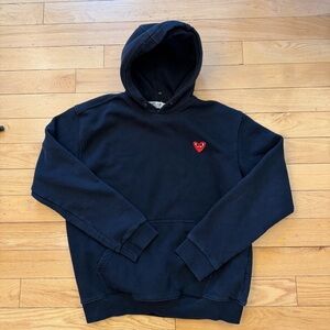 Comme des Garcons PLAY black with Red Heart Logo 2xl